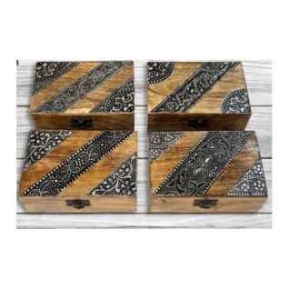 CAJA madera 4 diseños-Grabado metálico